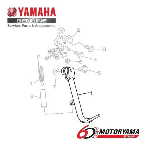 Cavalete Lateral Yamaha Mt-03 Yzf-R3 2016 em diante
