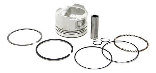Kit Pistão com Anéis Magnetron Honda Cg 125 Titan Cargo 2002 a 2004 0,75 mm