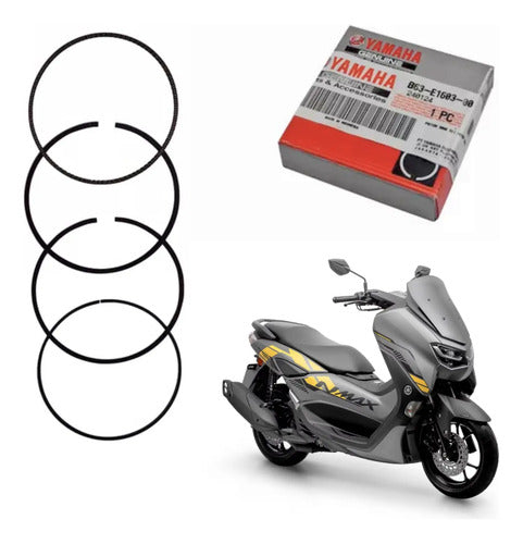 Jogo de Anéis do Pistão Yamaha Nmax 160 2017 a 2024 STD