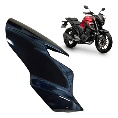 Carenagem Lateral do Farol Direita Yamaha Fazer Fz25 250 2021 a 2025 Preto Brilhante