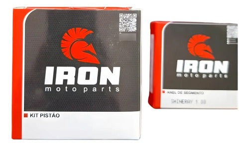 Kit Pistão com Anéis e Pino para 70 cc Iron Shineray Jet 50 1,00 mm