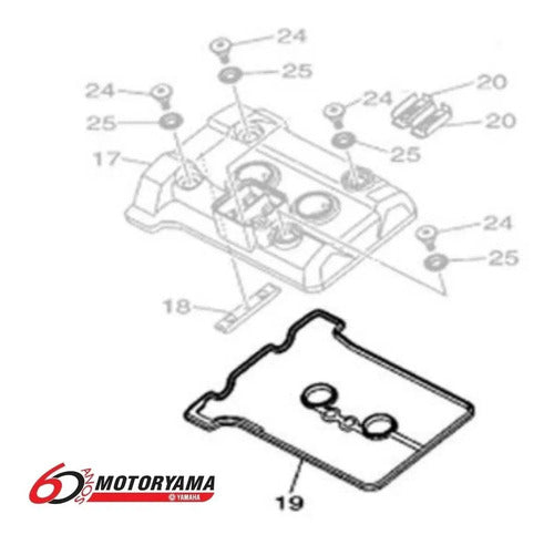 Gaxeta da Tampa do Cabeçote Yamaha Mt-03 Yzf-R3 2016 em diante