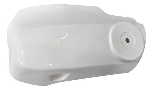Capa da Bengala Esquerda Iron Shineray Phoenix 50 2011 a 2019 Xy 50q 2009 a 2019 Branco