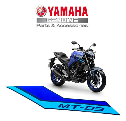 Adesivo da Aba do Tanque Direita Yamaha Mt-03 2023 em diante Azul
