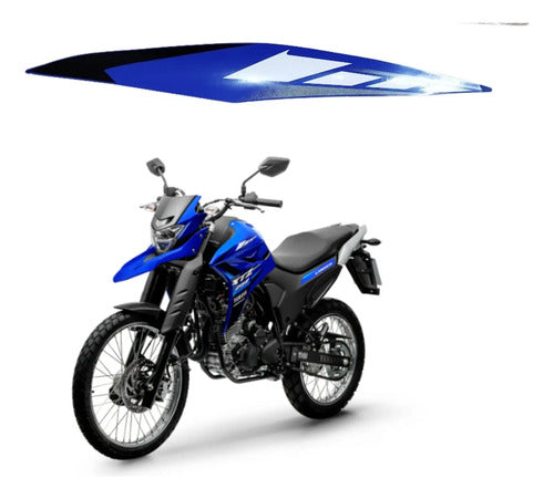 Adesivo da Capa do Tanque Superior Esquerda Yamaha Lander 250 2023 a 2024 Azul