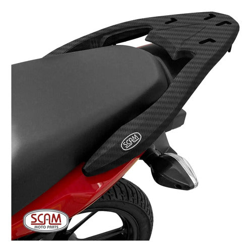 Suporte de Baú Bagageiro Scam Fiberforce Honda Cg 125 150 160 Titan Fan Start