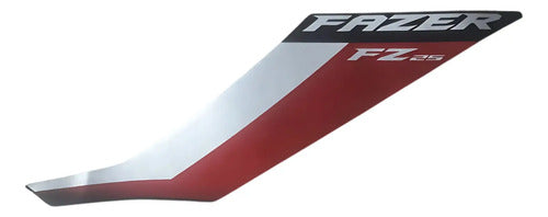 Adesivo da Aba do Tanque Esquerda Yamaha Fazer Fz25 250 2024 Vermelho