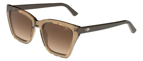 Óculos De Sol Mormaii M0156 Óculos Solar M0156 Feminino Lente Marrom Degradê Marrom Translúcido