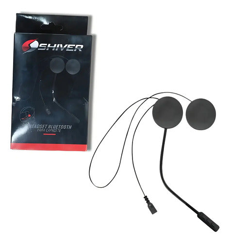 Fone de Ouvido Interno para Capacete Shiver S6 Bluetooth com Microfone