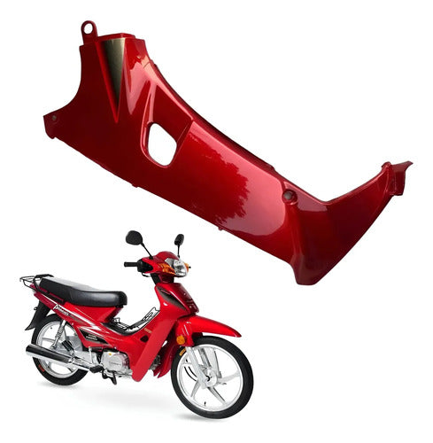 Carenagem Aba Lateral Interna Direita Iron Shineray Phoenix 50 2011 a 2019 Vermelho