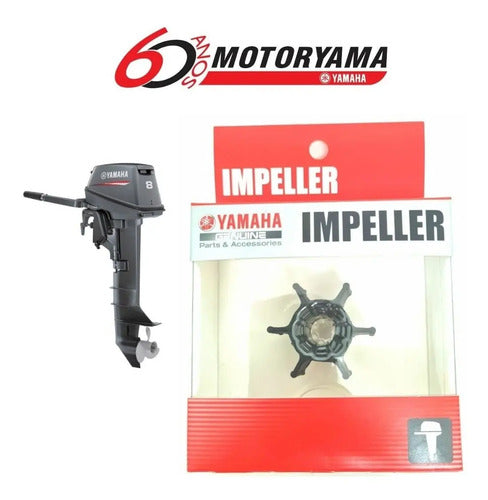 Rotor da Bomba d'Água Yamaha Motor de Popa 8 HP 2T 1997 em diante