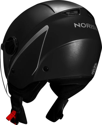 Capacete Aberto Norisk Orion Solid Preto Fosco