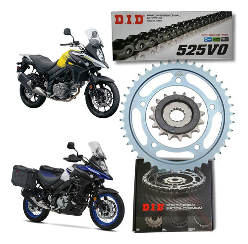 Kit Relação DID Premium com Retentor Suzuki V-Strom 650 2019 a 2025 525VO 120L 47/15T