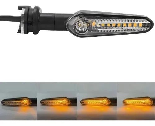 Pisca Dianteiro LED Sequencial Smartfox Yamaha Factor 125 Crosser Factor Fazer 150 Lander Ténéré 250