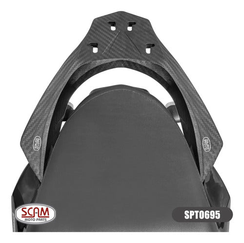 Suporte de Baú Bagageiro Scam Fiberforce Yamaha Fazer Fz15 150 2023 em diante