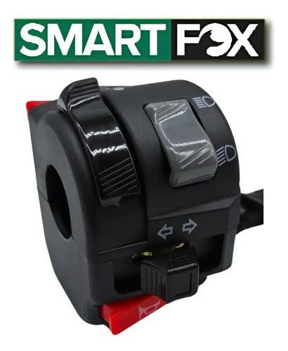 Interruptor do Farol com Seta Smartfox Yamaha Factor 125 2000 a 2014 Xtz 125 2006 a 2014 10 Fios