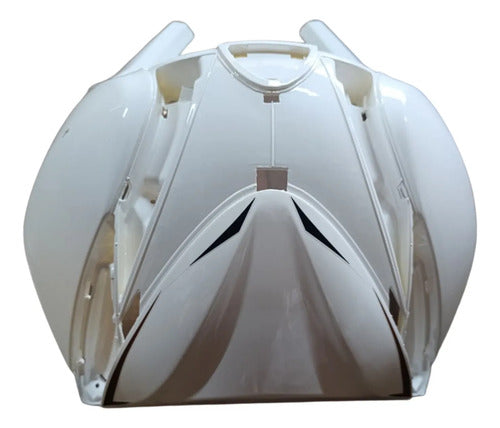Carenagem Frontal Bico Smartfox Shineray Jet 50 125 2023 a 2025 Branco Perolizado