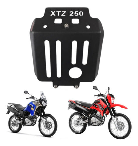 Protetor de Cárter Chapam Yamaha Lander 250 2007 a 2025 Ténéré 250 2011 a 2019 Preto Fosco