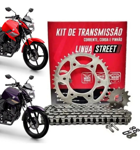 Kit Relação DID com Retentor Yamaha Fazer 150 2014 a 2025 Factor 150 2016 a 2025 428HXV 126L 41/14T