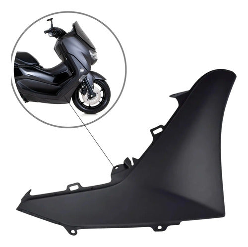 Moldura da Tampa Lateral Direita Yamaha Nmax 160 2021 a 2024 Preto Fosco