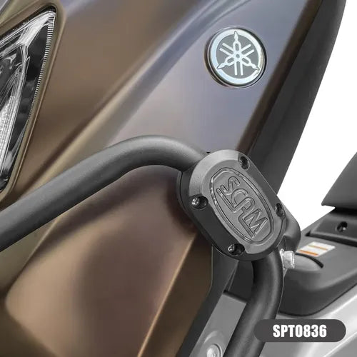 Protetor de Motor Frontal Scam Yamaha Nmax 160 2025 em diante Preto Fosco