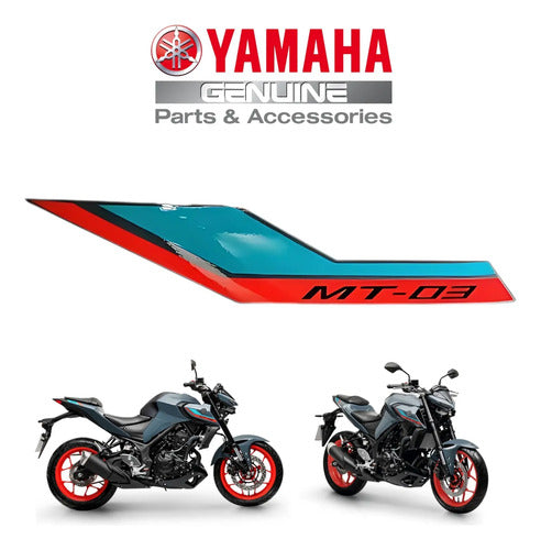Adesivo da Aba do Tanque Direita Yamaha Mt-03 2023 a 2024 Verde