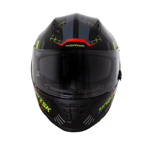 Capacete Norisk Soul Screen Preto Verde