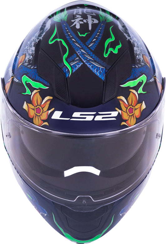 Capacete Ls2 Ff320 Stream Warrior Azul