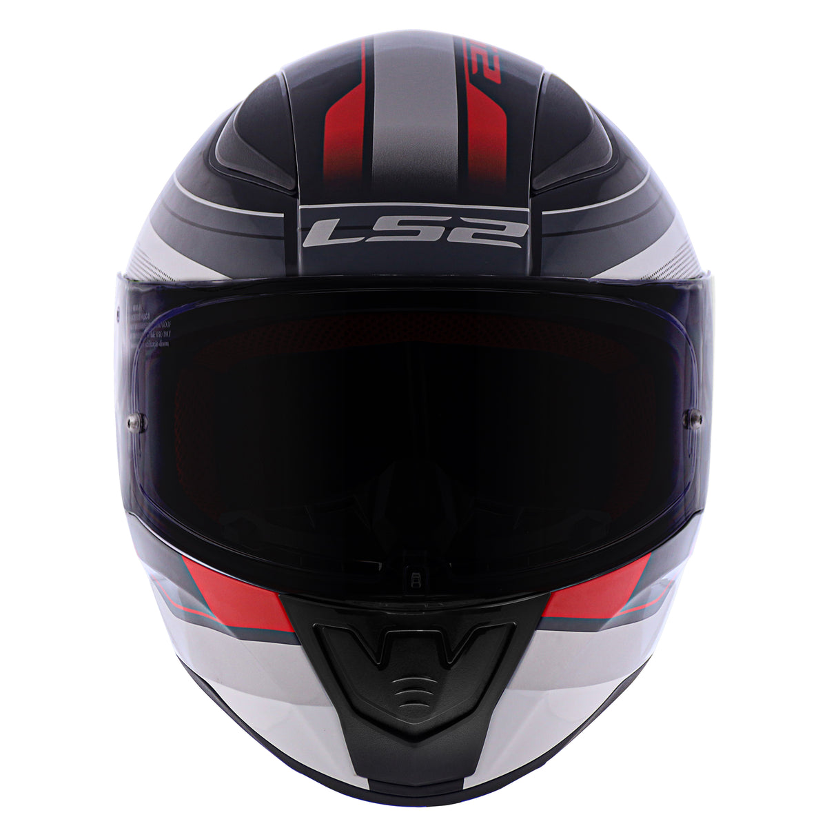 Capacete Ls2 Rapid ff353 Slide Cinza Vermelho