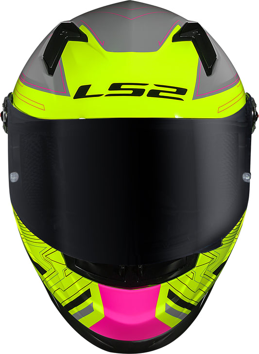 Capacete Ls2 ff358 S Digital Preto Amarelo