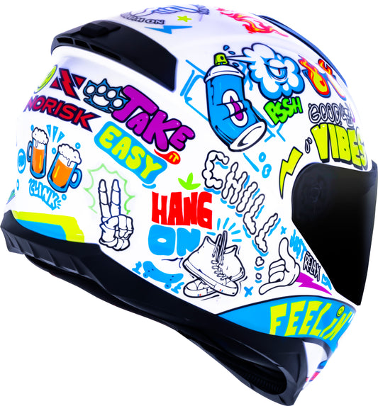 Capacete Norisk Razor Vibes Branco
