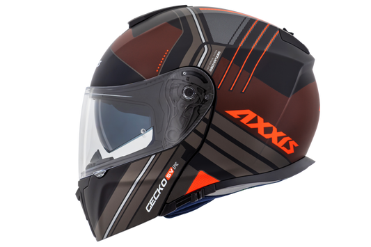 Capacete Axxis Gecko Sv Epic B5 Vermelho Flourescente Matte