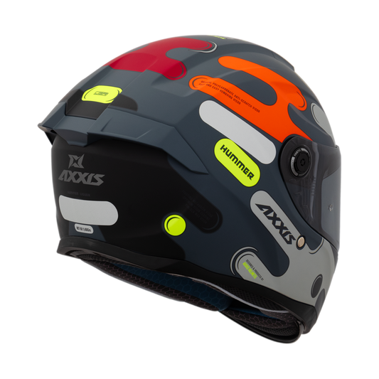Capacete Axxis Hummer Liquer C14 Cinza Matte