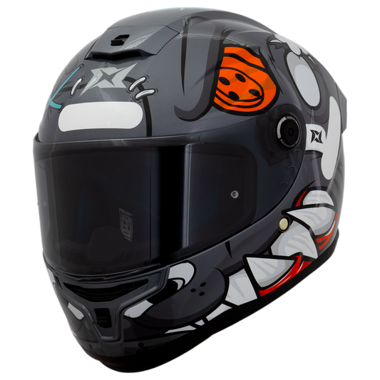 Capacete Axxis Hummer Teddy C2 Cinza Brilho