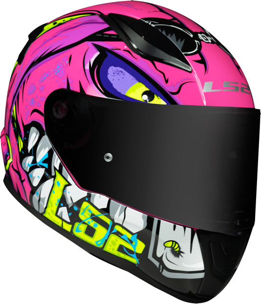 Capacete Ls2 Rapid ff353 Bad Ass Roxo