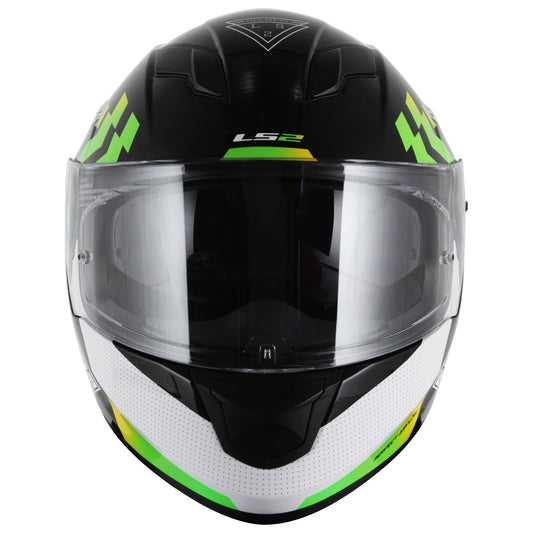 Capacete Ls2 Ff320 Stream Podium Branco Preto Verde