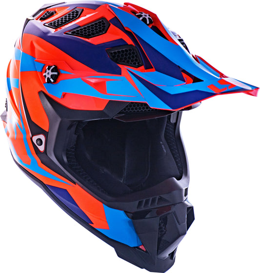 Capacete Ls2 mx700 Subverter Evo Nimble Preto Azul Laranja
