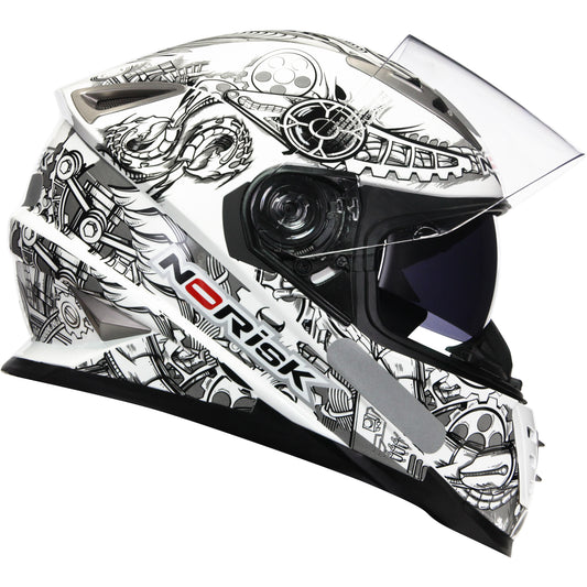 Capacete Norisk Soul Android Branco