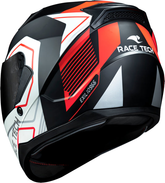 Capacete Race Tech Sector Exilio Preto Laranja