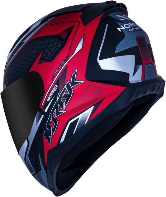 Capacete Norisk Razor Speed Max Preto Vermelho
