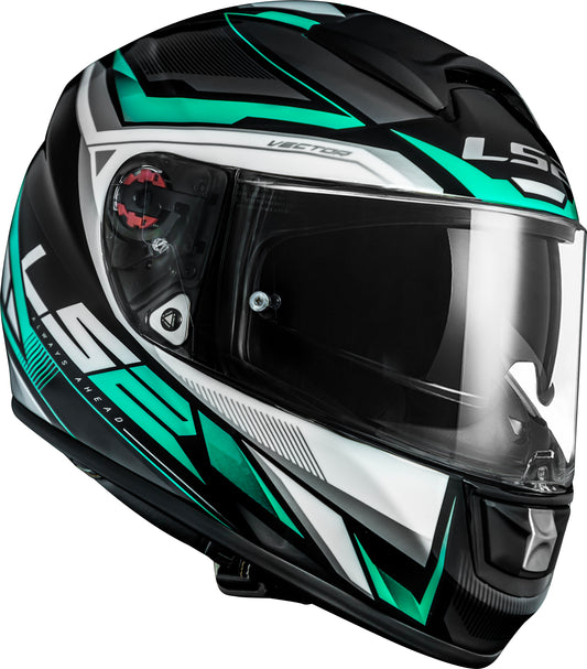 Capacete Ls2 Vector FF397 Rider Silver Grey Prata Cinza Tiffany