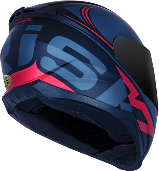 Capacete Norisk Razor Squalo Matte Preto Vermelho