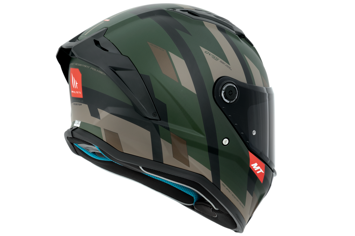 Capacete Mt Helmets Stinger 2 Register D16 Verde Matte