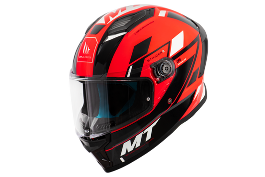 Capacete Mt Helmets Stinger 2 Zivze C5 Vermelho Brilho