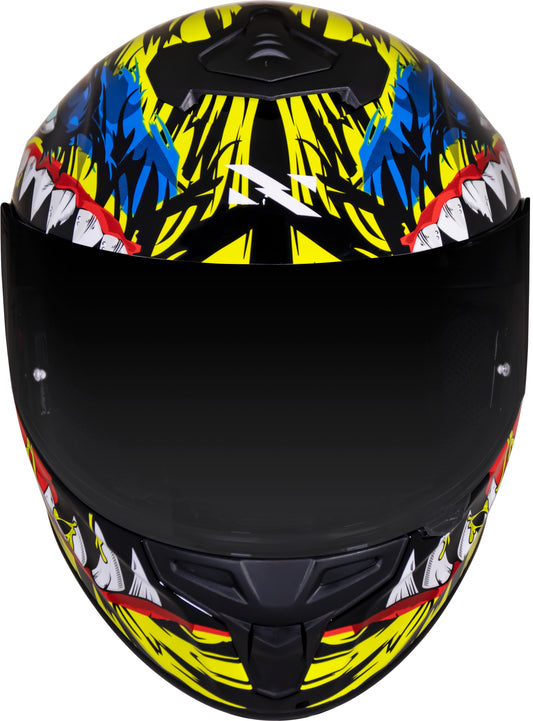 Capacete Norisk Supra Denver Hungry Amarelo Azul