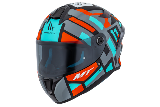 Capacete Mt Helmets Targo S Replica Sergio Garcia 2023 C7 Matte