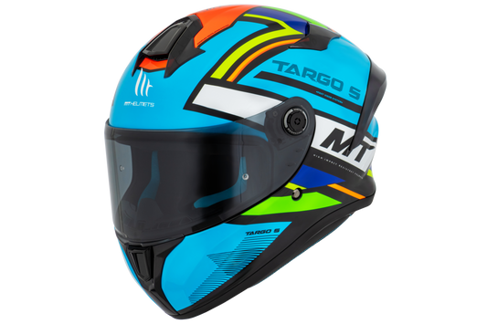 Capacete Mt Helmets Targo S Torvi A17 Azul Brilho