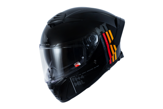 Capacete Mt Helmets Thunder 4 SV Solid A1 Preto Brilho