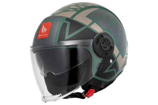 Capacete Mt Helmets Viale SV Gam C26 Verde Matte