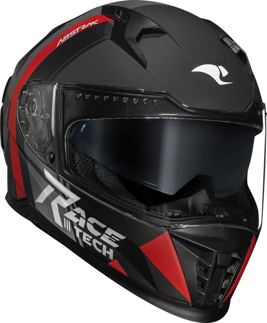 Capacete Race Tech Volt Abstrak Preto veremelho